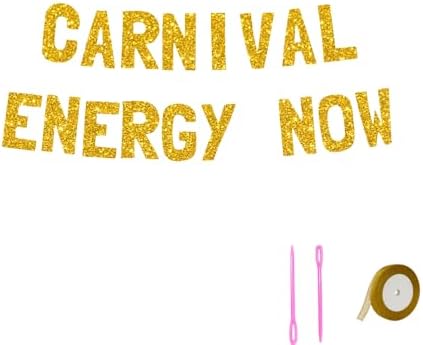Meowoo Thrillin Carnival Decorations 77 Inch Banners