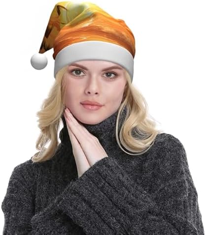 QinZheng Personalized Santa Hat with Palm Tree Print
