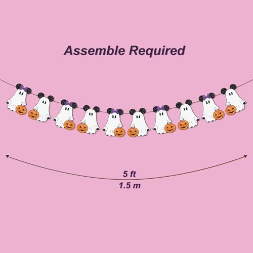 Halloween Boo Garland Banner 10Pcs Mouse Theme Decor