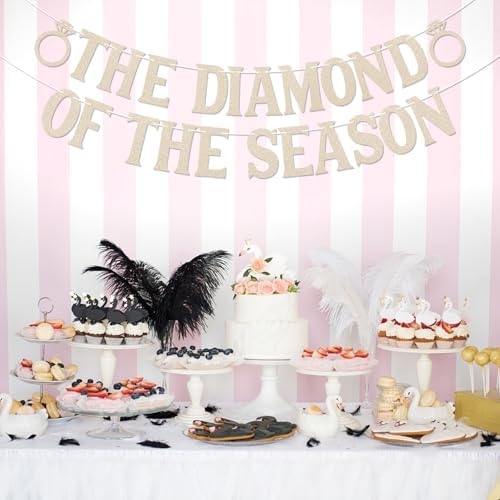 Diamond of the Season Banner - Ring Theme Bride to Be Sign