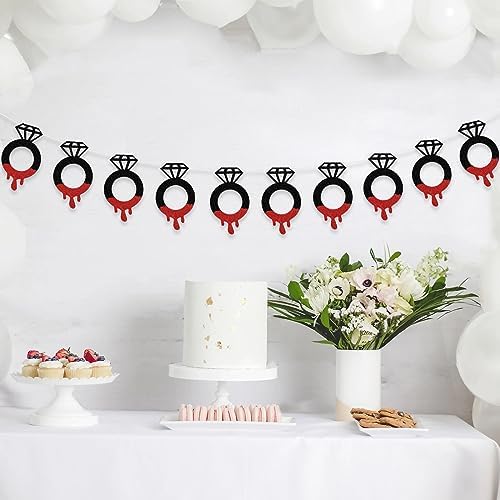 Halloween Blood Diamond Ring Wedding Banner