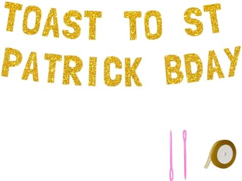 Meowoo St Patrick Birthday Decor Banner