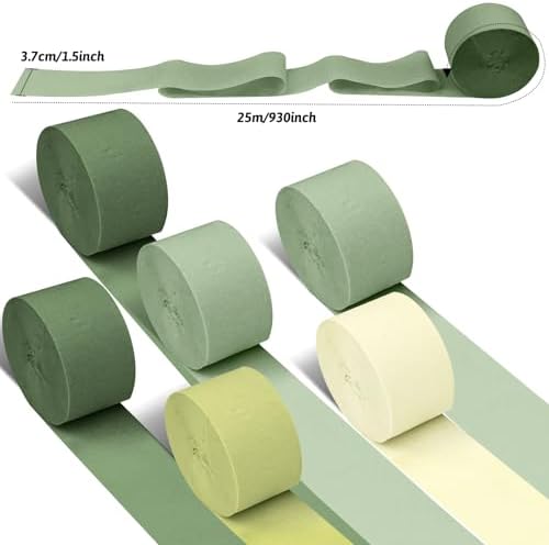 Retro Green Birthday Decorations Party Set