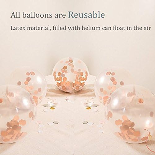 Rose Gold Balloons 14Pcs Party Decorations Wedding