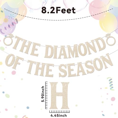 Diamond of the Season Banner - Ring Theme Bride to Be Sign