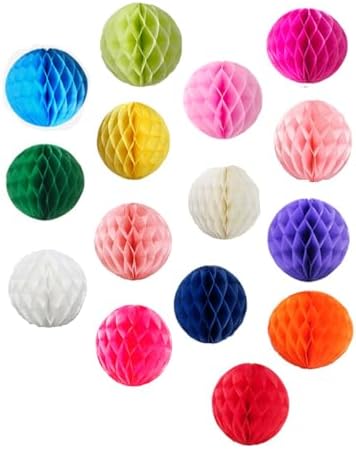 Yangeey Party Honeycomb Balls Decorations 15pcs