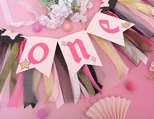 Minnie Mouse High Chair Banner for 1st Birthday