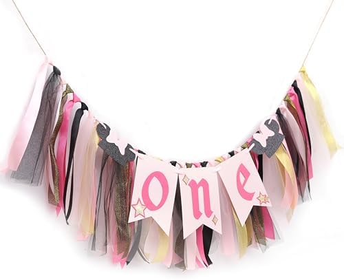Minnie Mouse High Chair Banner for 1st Birthday