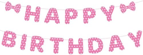 Pink Mouse Birthday Banner Set for Kids