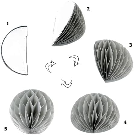 8 Piece 3 Inch Honeycomb Balloon Decorations for Parties