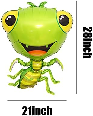 Insect Animal Balloons 4PCS Bee Gecko Ant Mantis