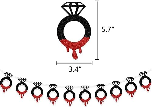 Halloween Blood Diamond Ring Wedding Banner