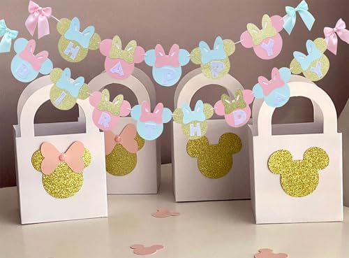 Minnie And Mouse Happy Birthday Banner