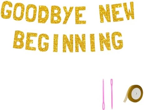Meowoo Sparkling Graduation Banner with Gold Glitter Letters