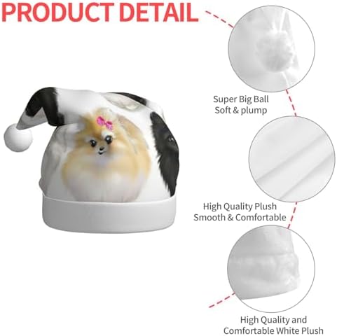 QINZHENG Personalized Santa Hat for Women