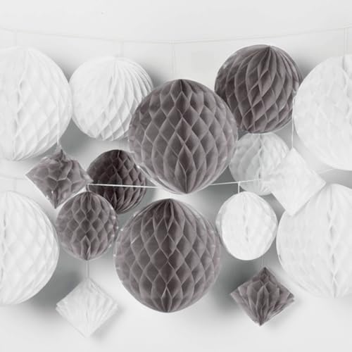 8 Piece 3 Inch Honeycomb Balloon Decorations for Parties