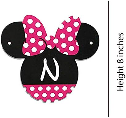 Minnie Mouse Birthday Banner with Pink Ears
