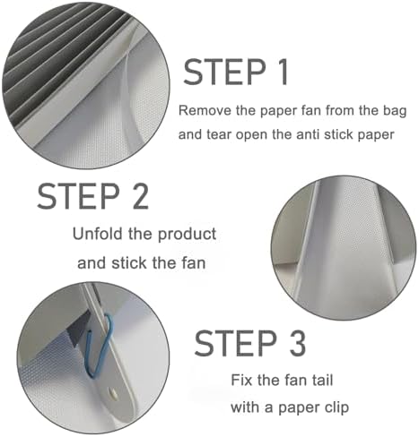 Gray Party Decorations 12in Hanging Fans DIY Set