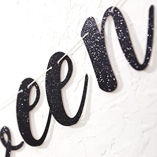 Happy Halloween Black Banner - Party Decoration