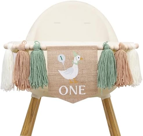 Goose One Happy Birthday High Chair Banner