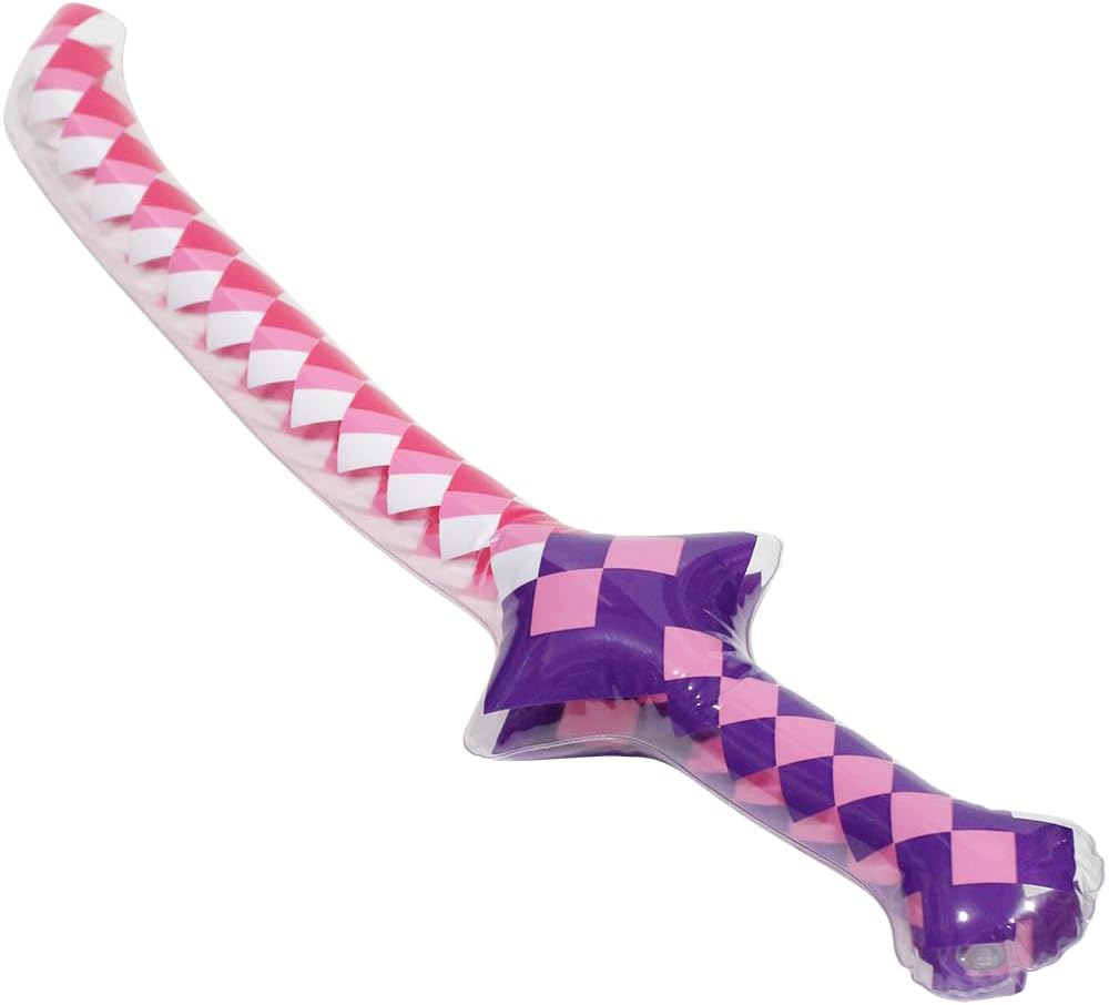 6 Pack Inflatable Pixel Swords Pirate Party Favors
