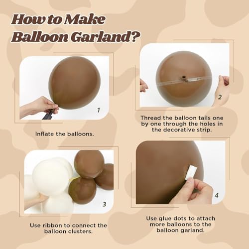 141pcs Western Cowboy Balloon Arch Kit Decorations