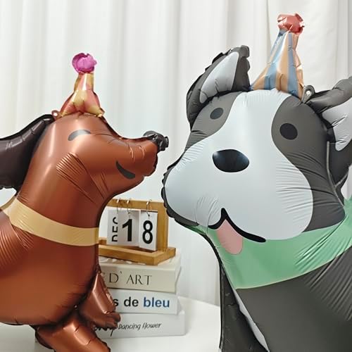 4PCS Animal Dog Balloons for Dog Themed Parties