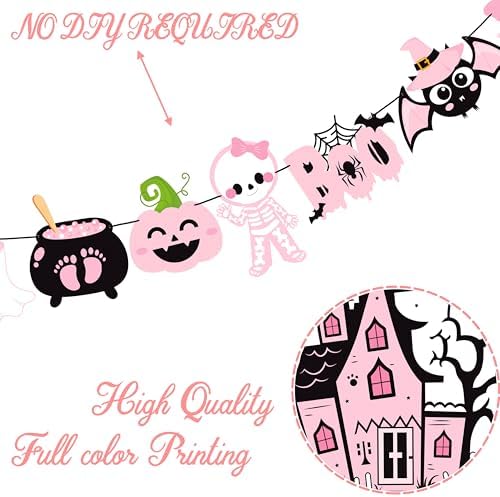 2Pcs Halloween Party Banners for Girls