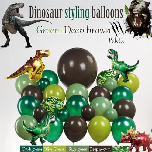 Dinosaur Balloon Arch Garland Kit 117 Pcs
