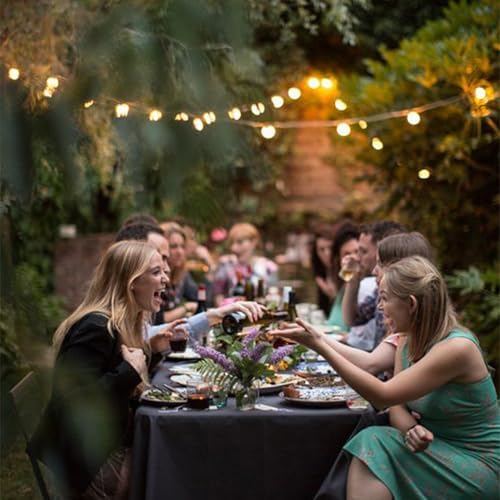 Premium Black Table Skirts for 6ft Rectangular Tables 2Pack