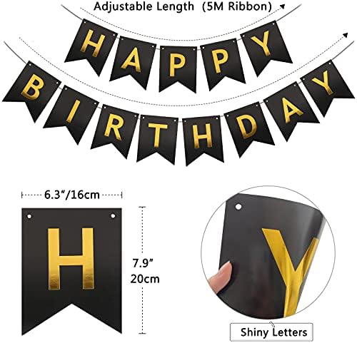 Happy Birthday Banner Bunting Set