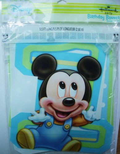 Hallmark Mickeys 1st Birthday Banner 8ft