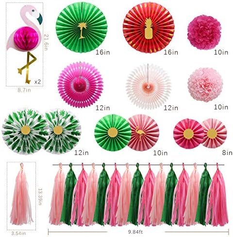 KAXIXI Tropical Flamingo Party Decor Set