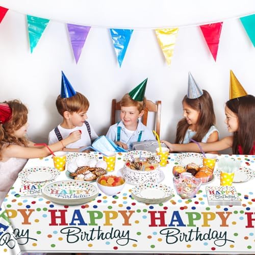 81 Pieces Rainbow Party Supplies for 20 Guests