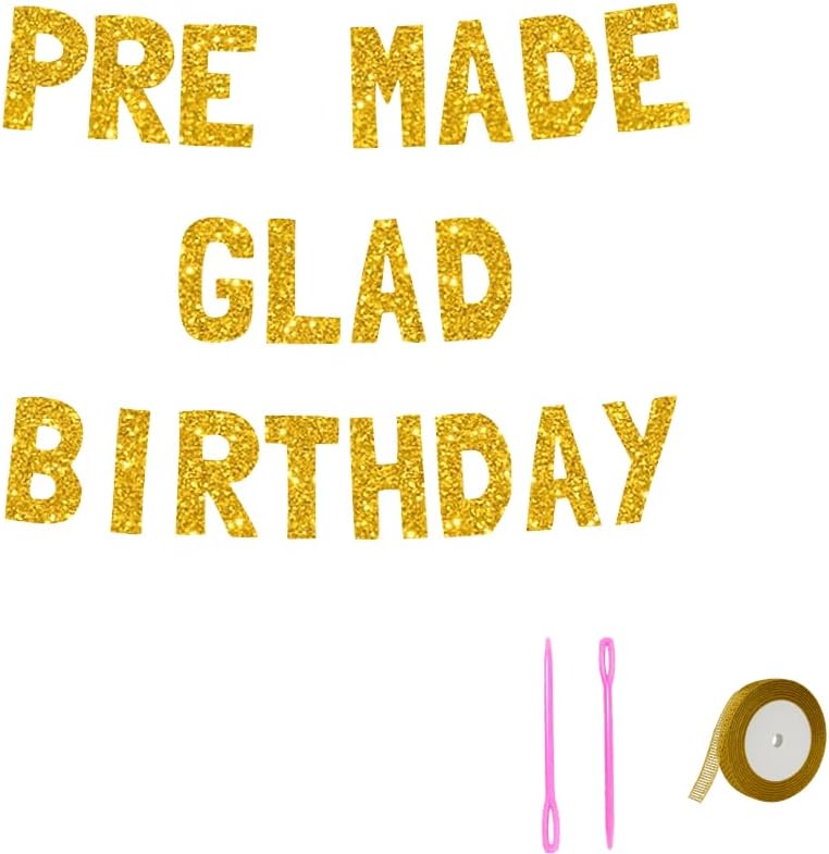 Meowoo Pre Made Happy Birthday Banner
