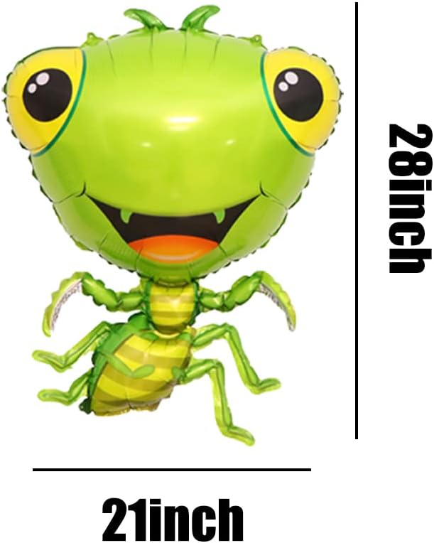 Insect Animal Balloons 4PCS Bee Gecko Ant Mantis