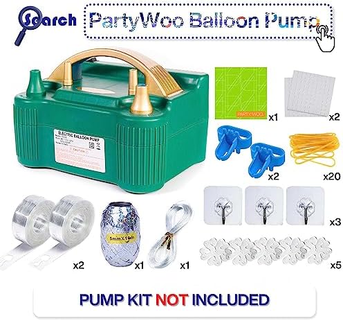 PartyWoo Matte Black Latex Balloons 127 Pcs