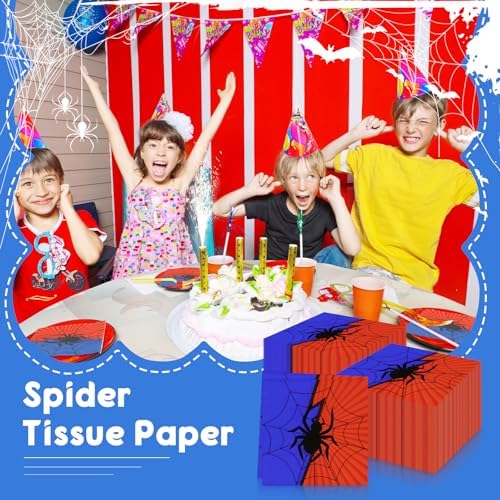 Spider Themed Recycled Paper Napkins