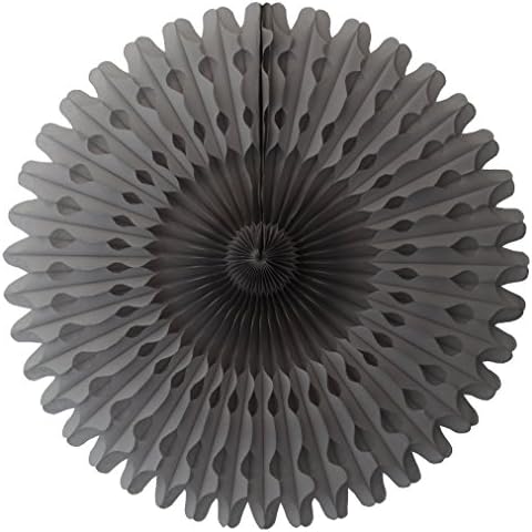 3-Pack Extra-Large Honeycomb Tissue Paper Fans Gray
