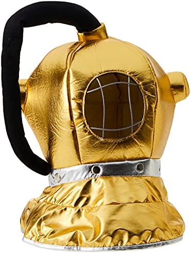 Beistle Deep Sea Diver Helmet Costume Gold Black