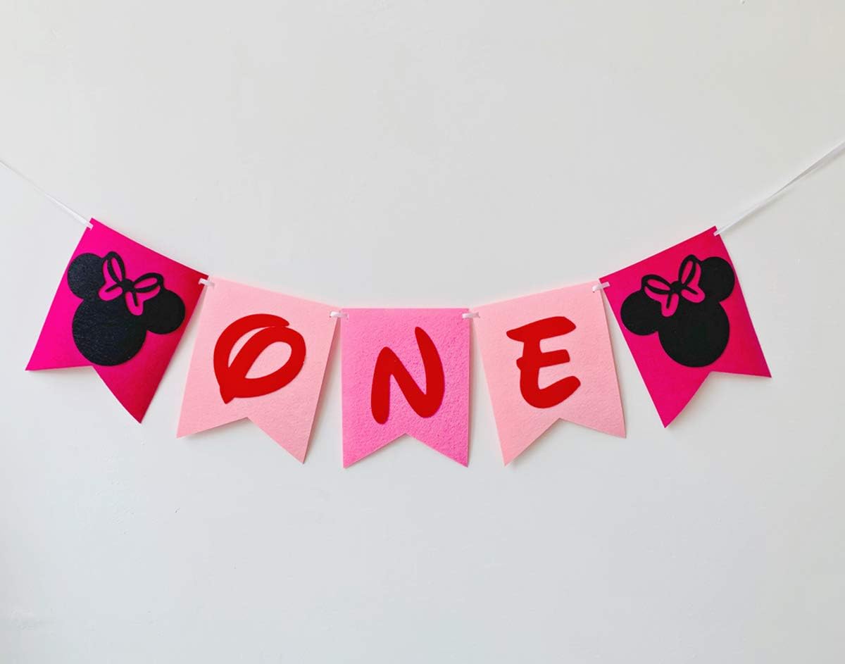 Hongkai 1st Birthday Banner Decorations Handmade Happy Birthday Banner