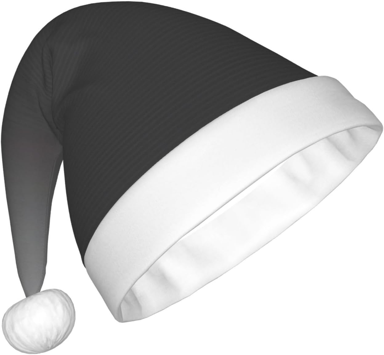 QINZHENG White to Black Santa Hat Personalized Christmas Hat for Women