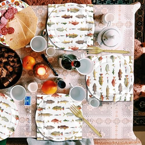 48Pcs GO Fishing Birthday Party Decorations