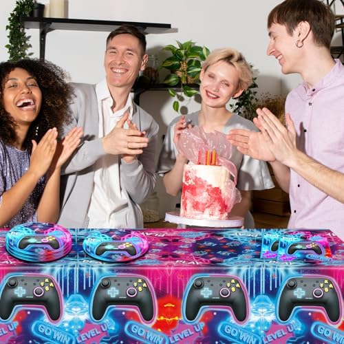 41Pcs Gaming Birthday Decorations Party Set Blue