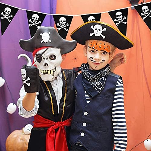 Tatuo 90 Pcs Pirate Flag Bunting Decorations