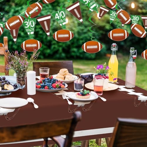 7 Serving Football Party Decorations Set