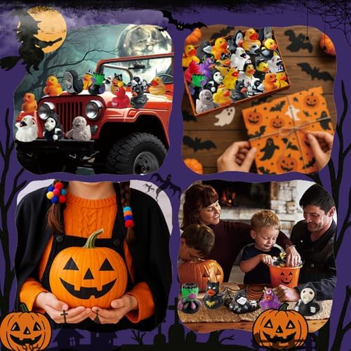 24 Piece Halloween Rubber Ducks Set