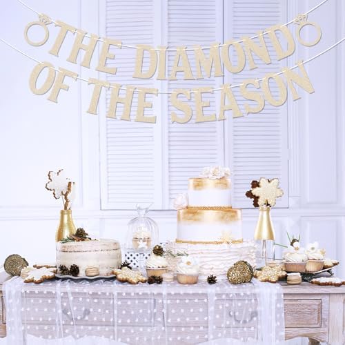 Diamond of the Season Banner - Ring Theme Bride to Be Sign
