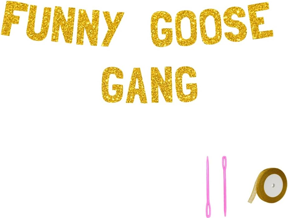 Meowoo Funny Goose Gang Decor Banner