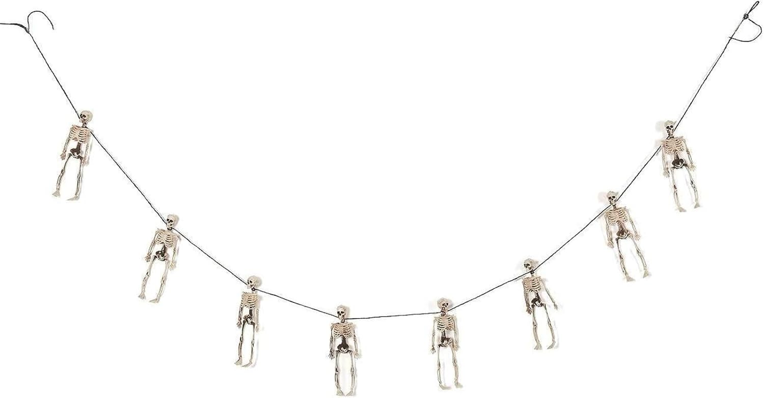 Blue Panda 6 Feet Halloween Skeleton Garland
